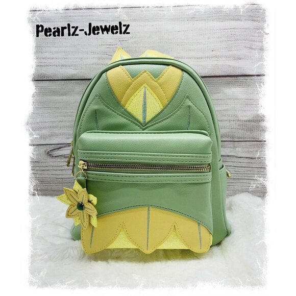 BoxLunch Exclusive Princess & Frog Tiana Dress Cosplay Figural Mini Backpack NWT main image 4